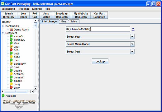Used car parts inventory software