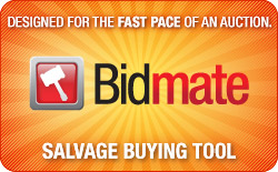 Bidmate Salvage Buying Tool: Designed for the Fast pace of an Auction!