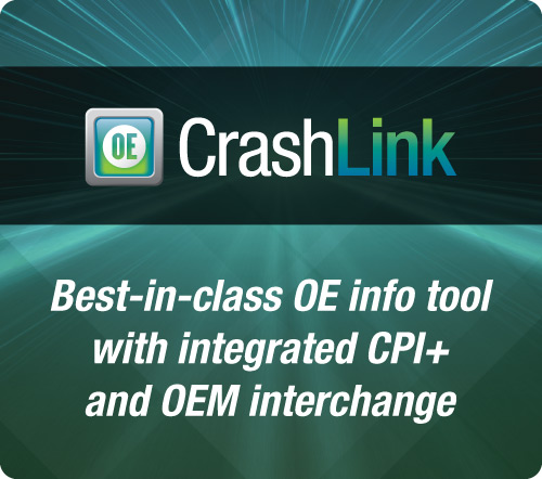 CrashLink - Best-in-class OE info tool with integrated CPI+ and OEM interchange