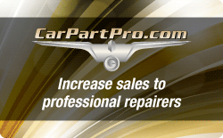 Car-Part Pro - Increase your sales to professional repairers!